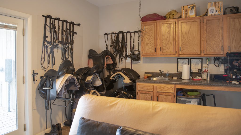 Tack Room at VA Horse Farm for Sale